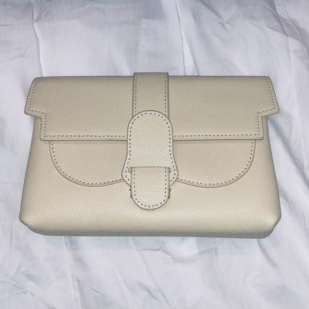 Cream Faux Leather Belt, Sling, Crossbody Bag - Picture 2 of 12